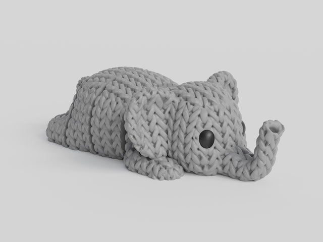 Knitted Articulated Elephant
