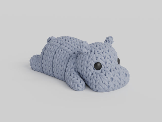 Knitted Articulated Hippo