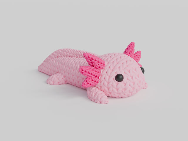 Knitted Axolotl