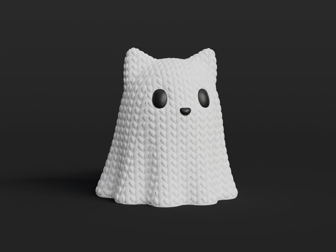 Knitted Cat Ghost