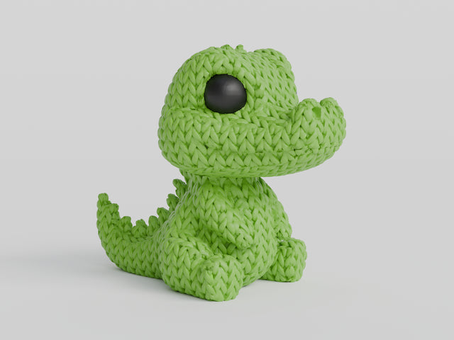 Knitted Crocodile
