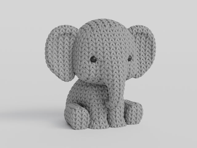 Knitted Elephant