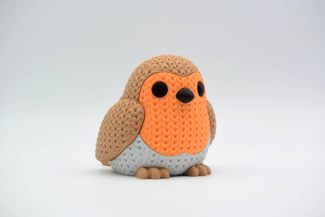 Knitted Robin Bird