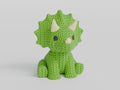 Knitted Triceratops